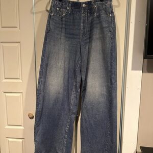 rag & bone Blue Wide Leg Pants